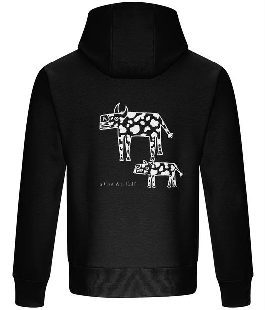 Cow Hoodie - Black