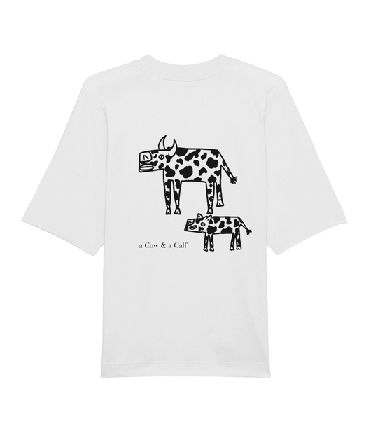 Cow Tee - White